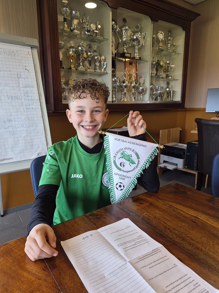 Gijs Koomen pupil van de week tegen Valken