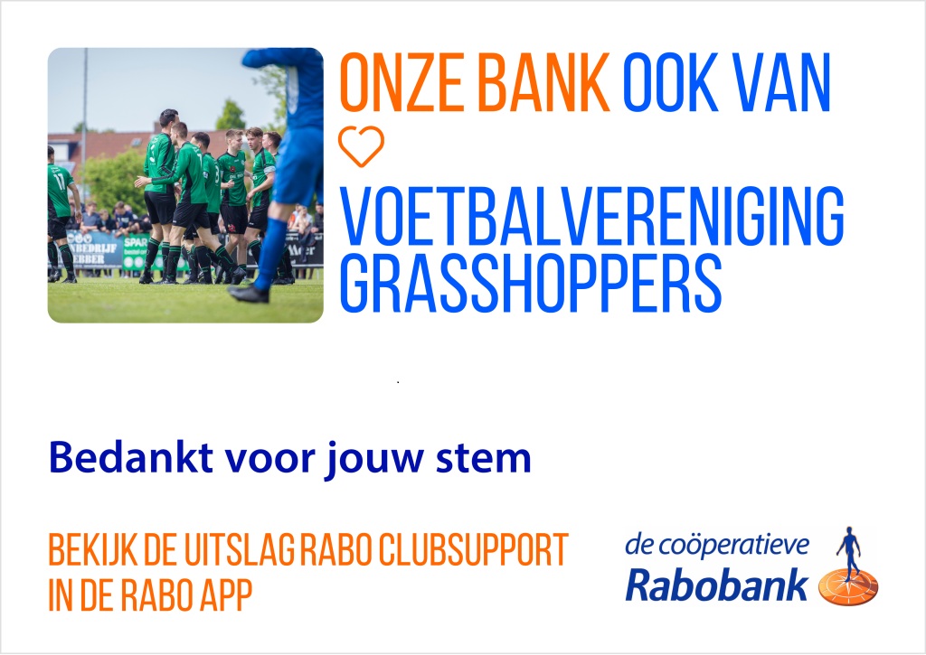 Bedankt voor je stem - Rabo Club Support