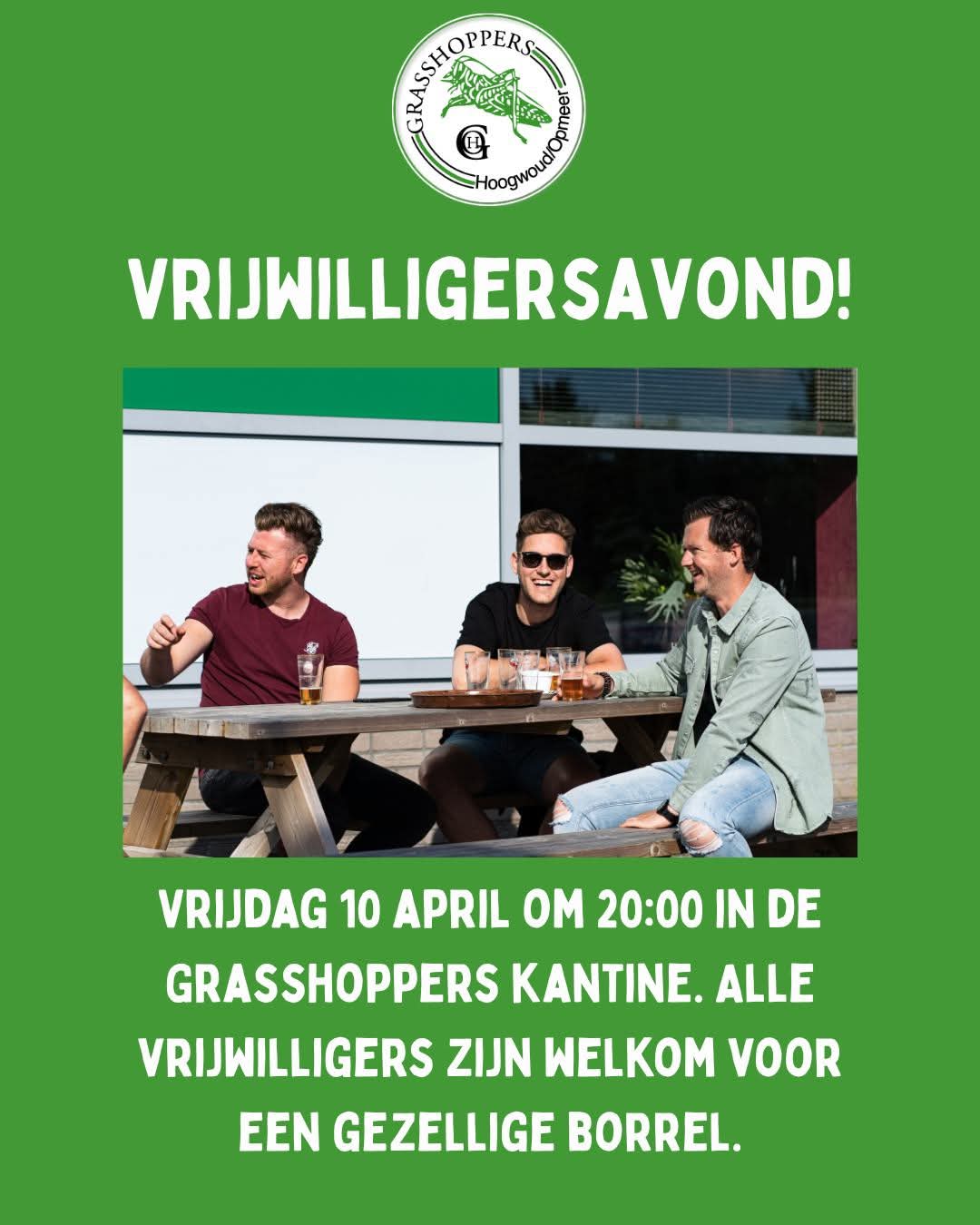 Dank je wel vrijwilligers!